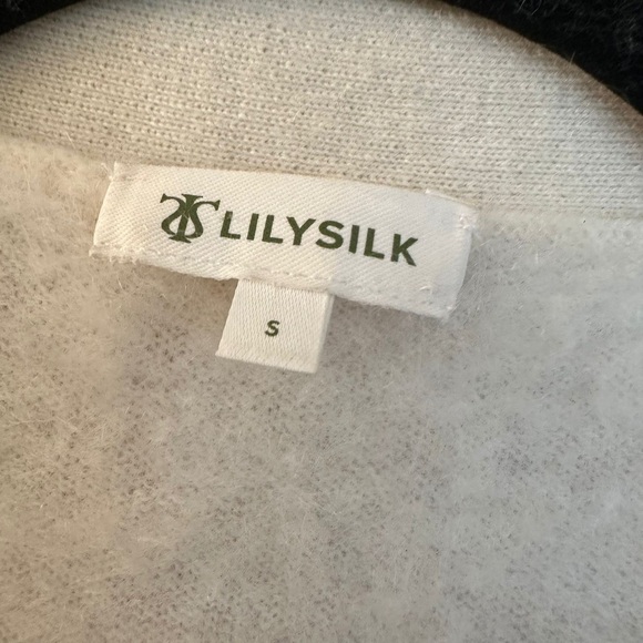 Lilysilk Hestia %100 cashmere Cardigan in cream size S - Picture 6 of 7